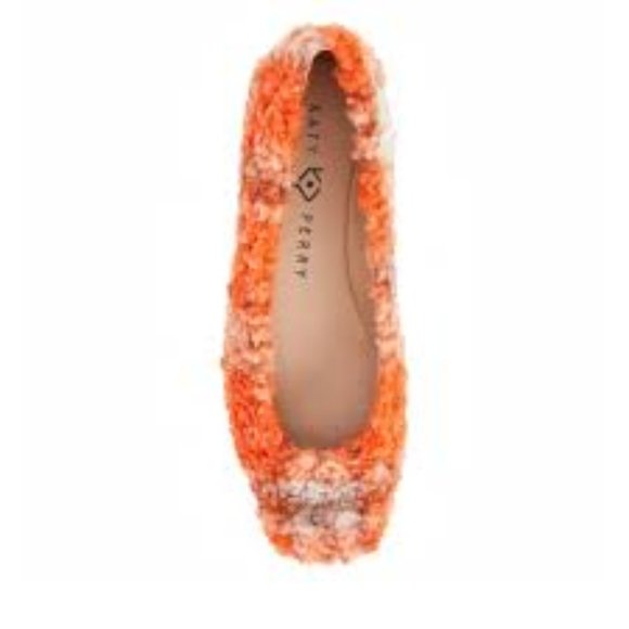 NIB Katy Perry The Evie slip-on ballet flat Sandals Orange  7.5 NIB 78 - Picture 1 of 16